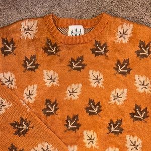 Kiel James Patrick KJP fall leaves sweater size s small